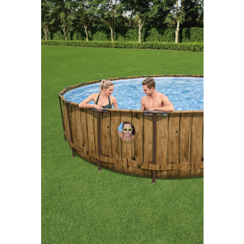 Basen stelażowy Power Steel Swim Vista Series 549x122 Okrągły 18FT BESTWAY 7w1